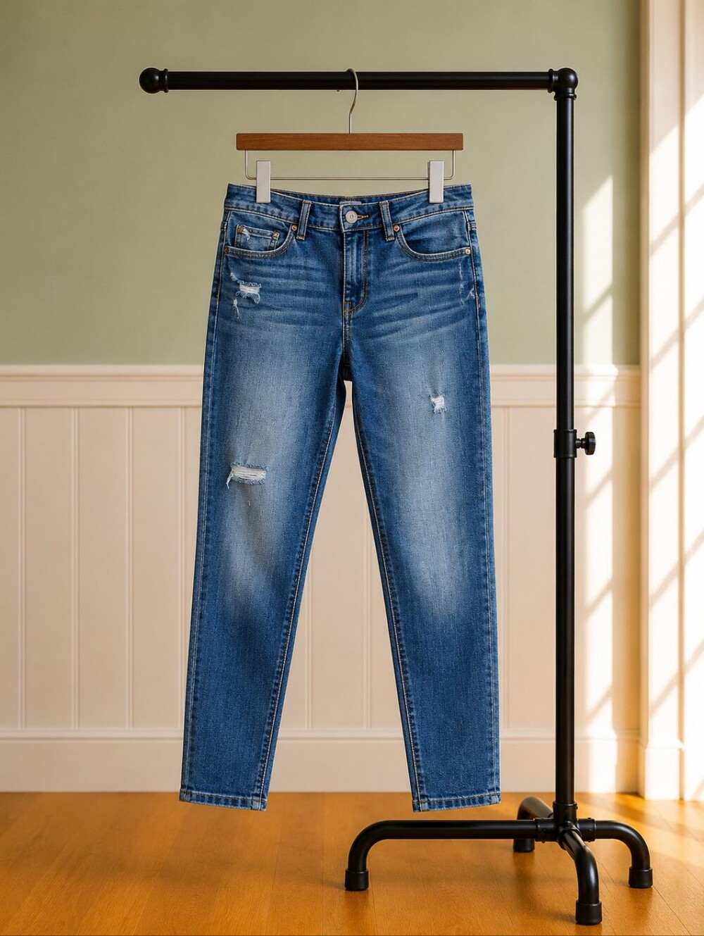 •Aeropostale Blue Distressed Jeggings